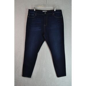 Kancan Bennie High Rise Super Skinny Jeans Women's 20W Dark Wash